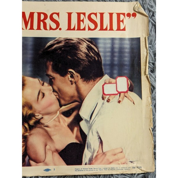 About Mrs. Leslie 1954 Lobby Cards Movie Poster Drama Shirley Booth‎ Robert Ryan - Picture 5 of 12